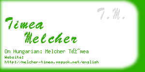 timea melcher business card